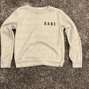 long sleeve crew neck
